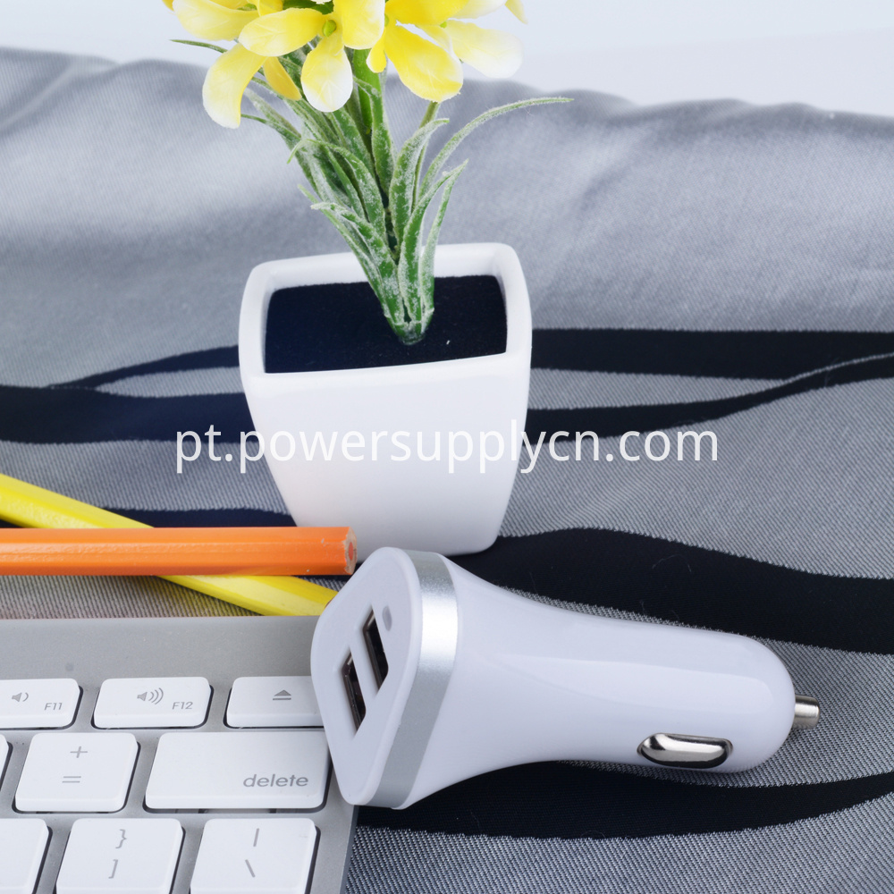 Carregador de carro usb dupla double usb car charger